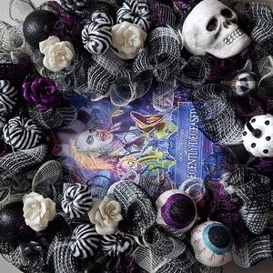 Beetlejuice Themed Wreath